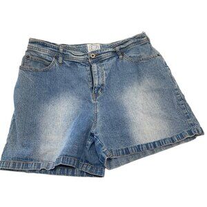 Carolina Blues Plus Size 16W Denim‎ Shorts Cotton Blend Light Blue